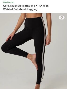 NWT Aerie offline colorblock 7/8 leggings